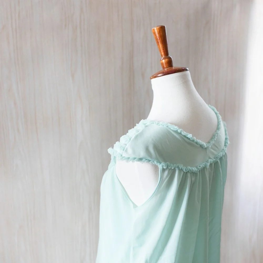 Vintage Teal Nighty - Picture 10 of 14
